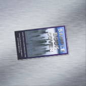 作家作家プロモーションブックカバーサイトブルー マグネット名刺 (インサイチュ)