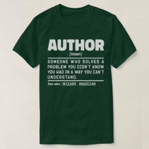 作家名詞定義皮肉引用文 おもしろい Tシャツ