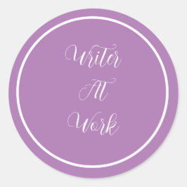 作家志望パープル ラウンドシール