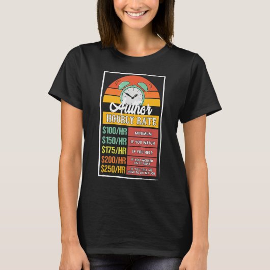 作家時給Gag Tシャツ (正面)