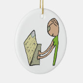 作家書の セラミックオーナメント (右)