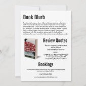 作家書署名及び書籍プロモーション広告 招待状 (裏面)