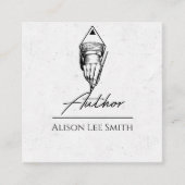 作家書 スクエア名刺 (正面)