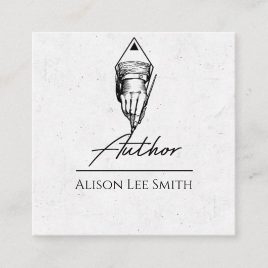 作家書 スクエア名刺 (正面)