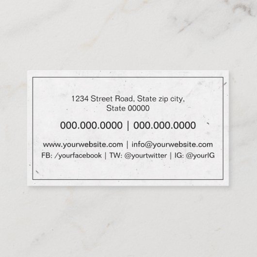 作家書 名刺 (裏面)