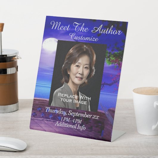 作家月明かりの水に出会う 台座サイン (インサイチュ)