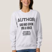 作家神与えは声のクリスチャンカスタムである スウェットシャツ (正面)