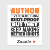 作家私は物事を愚かなおもしろい諺にする シール (シート)