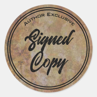 作家署名済みコピーパーティション ラウンドシール