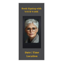 作家署名簿リリースのプロモーションラックカード