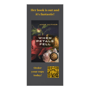 作家署名簿リリースのプロモーションラックカード ラックカード