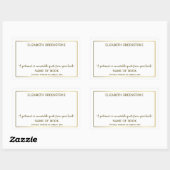 作家署名蔵書票 長方形シール (シート)