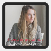 作家著書歌唱自筆蔵書票 スクエアシール (正面)