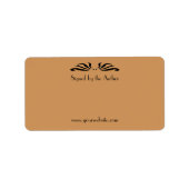 作家蔵書票署名作家アンティーク旋回 ラベル (正面)