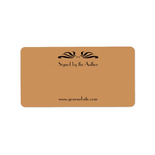 作家蔵書票署名作家アンティーク旋回 ラベル (正面)