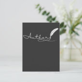 作家記者ブックライター小説家ストーリーテラー ポストカード (スタンド正面)