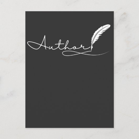 作家記者ブックライター小説家ストーリーテラー ポストカード (正面)