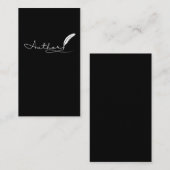 作家記者書籍作家小説家ストーリーテラー 名刺 (正面/裏面)