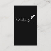作家記者書籍作家小説家ストーリーテラー 名刺 (正面)