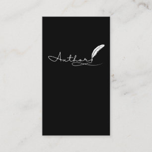 作家記者書籍作家小説家ストーリーテラー 名刺