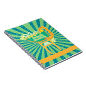 作家誇りを持ったレトロスタイルダイナーサインデザイン ノートブック (右側)