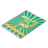 作家誇りを持ったレトロスタイルダイナーサインデザイン ノートブック (左側)