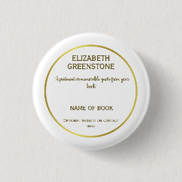 作家販促本引用文 缶バッジ