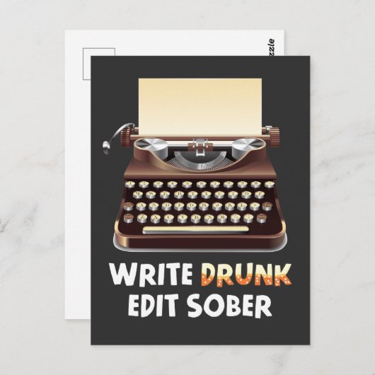 作家飲作家文学本作家 ポストカード (正面/裏面)