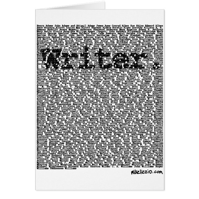 "作家。" (正面)