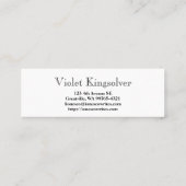 作家 スキニー名刺 (裏面)