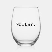 作家 ステムなしワイングラス (正面)