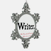 作家 スノーフレークピューターオーナメント (左)