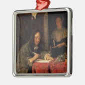 作家 メタルオーナメント (左)