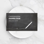 作家・ライター用の黒板ビジネスカード 名刺