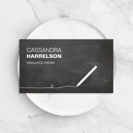 作家・ライター用の黒板ビジネスカード 名刺