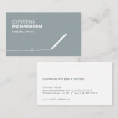 作家・ライター用鉛筆名刺III 名刺 (正面/裏面)