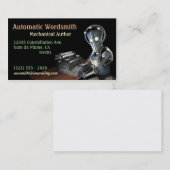 作家(ロボット)の名刺 名刺 (正面/裏面)