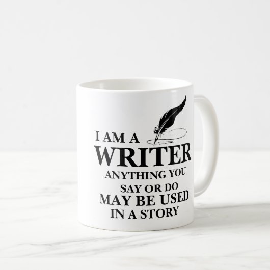 作家: 何でも物語でsay/do使用することができます コーヒーマグカップ (正面右)