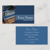 作家、作家、または編集者のアンティークTypewritter 名刺 (正面/裏面)