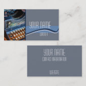 作家、作家、または編集者のアンティークTypewritter 名刺 (正面/裏面)