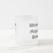 作家、古代文字、お茶かコーヒーマグ フロストグラスマグカップ (中央)