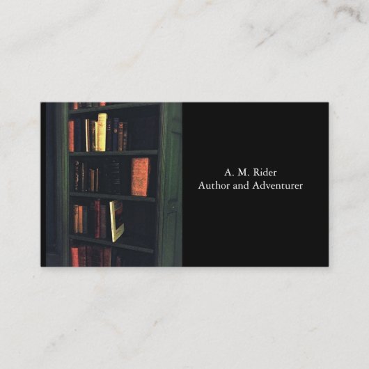作家、司書、Bibliophileの名刺 名刺 (正面)