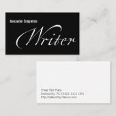 作家 名刺 (正面/裏面)
