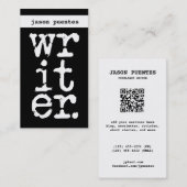 作家 名刺 (正面/裏面)