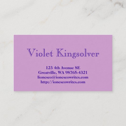 作家 名刺 (裏面)