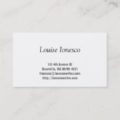 作家 名刺 (裏面)