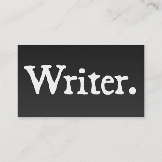 作家 名刺 (正面)