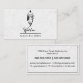 作家 名刺 (正面/裏面)