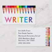 作家 名刺 (正面/裏面)