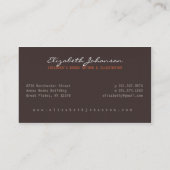 作家/本のイラストレーターのユニークな名刺 名刺 (裏面)